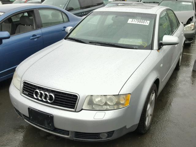 WAULC68E73A213630 - 2003 AUDI A4 1.8T QU SILVER photo 2