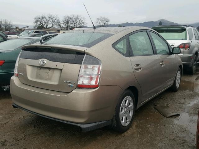 JTDKB20U053041607 - 2005 TOYOTA PRIUS BEIGE photo 4