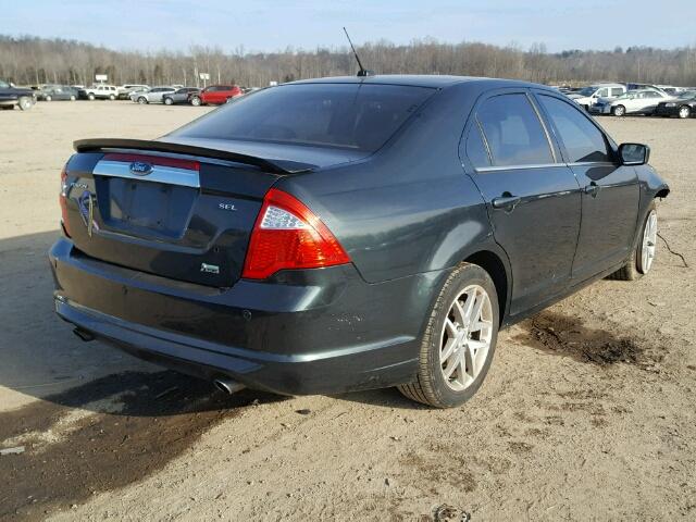 3FAHP0JG7AR233164 - 2010 FORD FUSION SEL BLACK photo 4