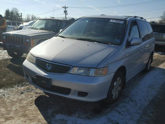 2HKRL18662H516320 - 2002 HONDA ODYSSEY EX SILVER photo 2