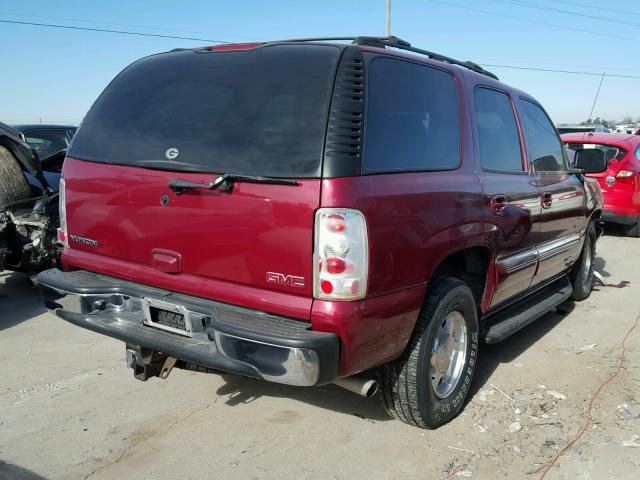 1GKEC13Z94R222894 - 2004 GMC YUKON MAROON photo 4