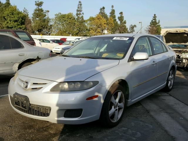 1YVHP84C075M13805 - 2007 MAZDA 6 I SILVER photo 2