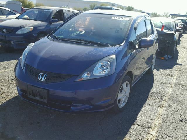 JHMGE8H30CC004998 - 2012 HONDA FIT BLUE photo 2