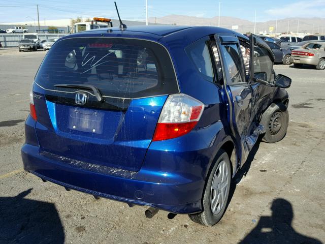 JHMGE8H30CC004998 - 2012 HONDA FIT BLUE photo 4