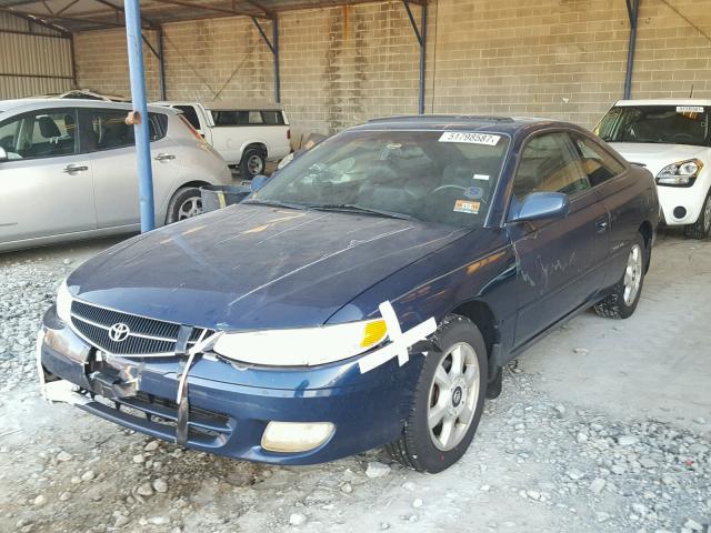 2T1CF28P51C520873 - 2001 TOYOTA CAMRY SOLA BLUE photo 2