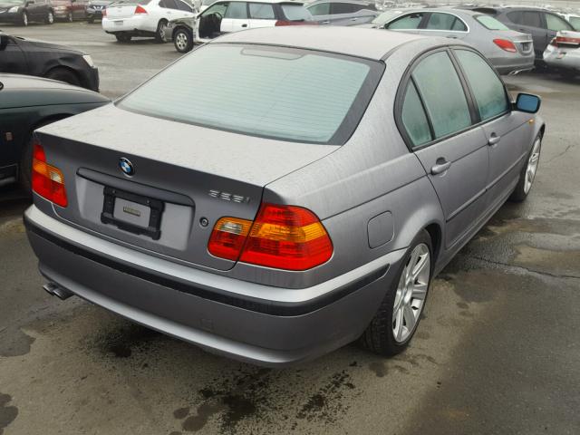 WBAET37473NJ35908 - 2003 BMW 325 I GRAY photo 4