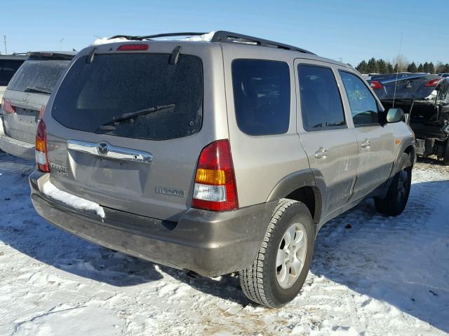 4F2YU09101KM56444 - 2001 MAZDA TRIBUTE LX BEIGE photo 4