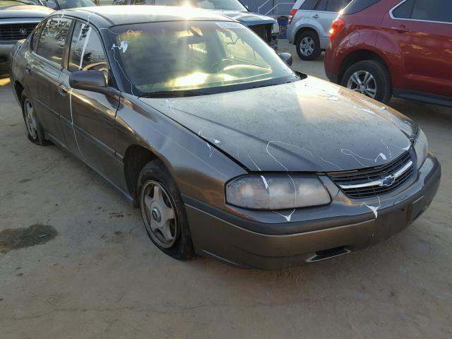 2G1WF55E729276977 - 2002 CHEVROLET IMPALA GRAY photo 1