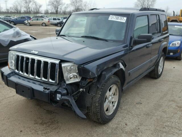 1J8HG48K07C546102 - 2007 JEEP COMMANDER BLUE photo 2