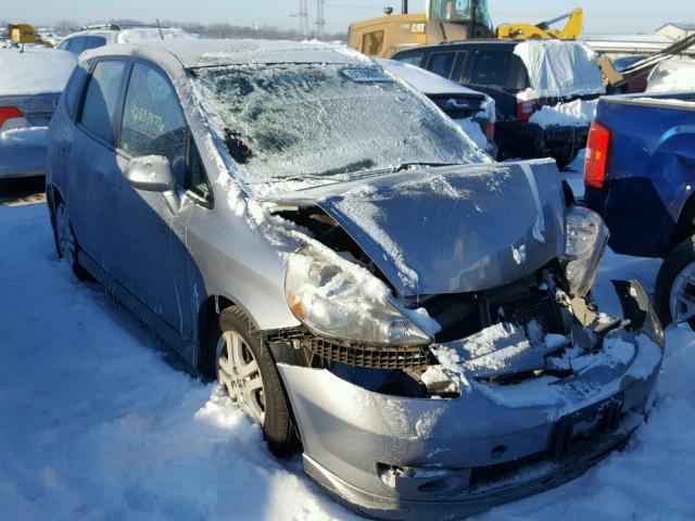 JHMGD38637S027803 - 2007 HONDA FIT S GRAY photo 1