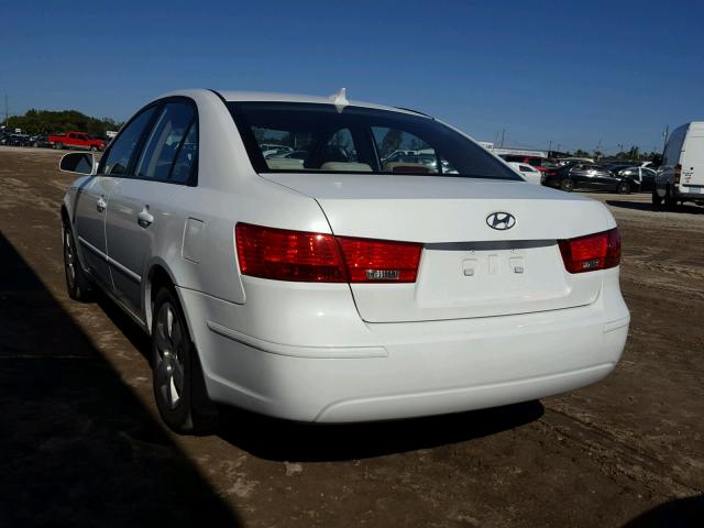 5NPET46C79H548972 - 2009 HYUNDAI SONATA GLS WHITE photo 3