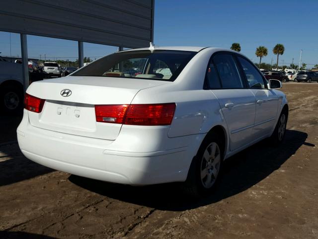 5NPET46C79H548972 - 2009 HYUNDAI SONATA GLS WHITE photo 4