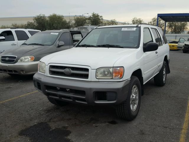 JN8AR07S3YW446187 - 2000 NISSAN PATHFINDER WHITE photo 2