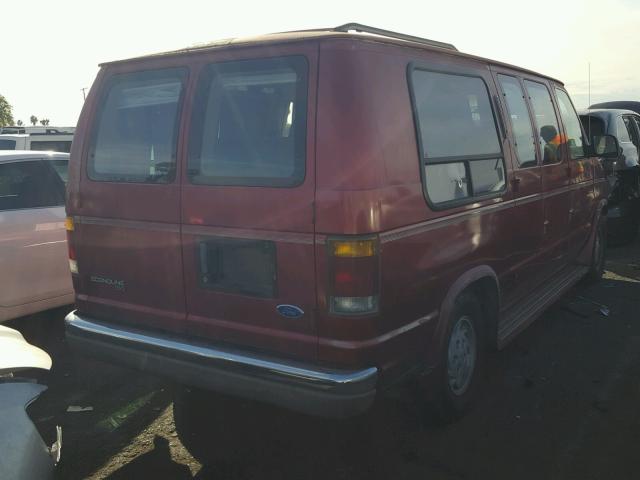 1FDEE14N3NHB54354 - 1992 FORD ECONOLINE RED photo 4