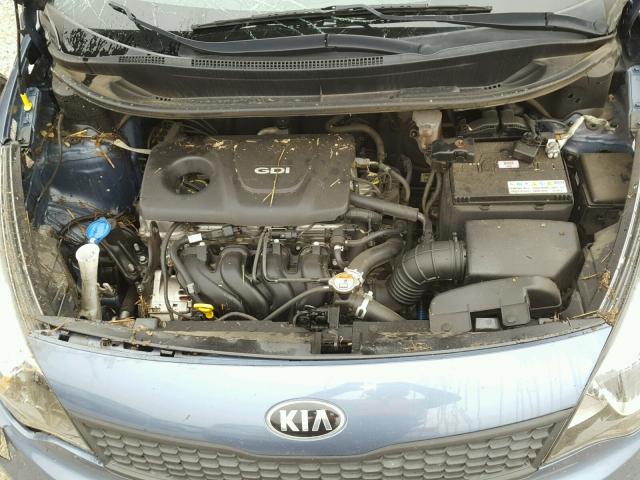 KNADM4A33G6594903 - 2016 KIA RIO LX BLUE photo 7