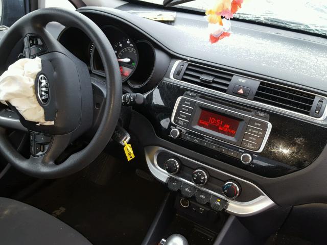 KNADM4A33G6594903 - 2016 KIA RIO LX Կապույտ լուսանկար 9