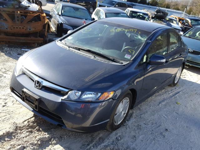 JHMFA36256S028714 - 2006 HONDA CIVIC HYBR GRAY photo 2