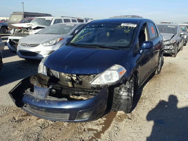 3N1BC11E69L421434 - 2009 NISSAN VERSA S BLUE photo 2