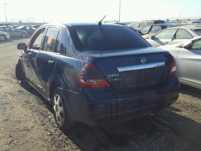 3N1BC11E69L421434 - 2009 NISSAN VERSA S BLUE photo 3