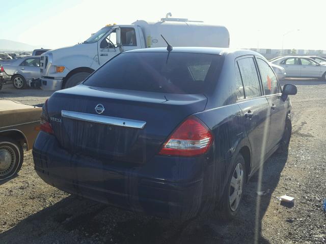 3N1BC11E69L421434 - 2009 NISSAN VERSA S BLUE photo 4