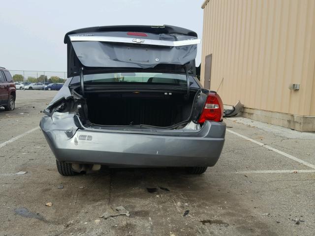 1G1ZT54825F244600 - 2005 CHEVROLET MALIBU LS ნაცრისფერი ფოტო 9