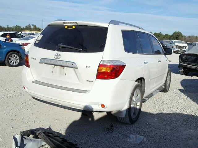 JTEES42A182013610 - 2008 TOYOTA HIGHLANDER WHITE photo 4