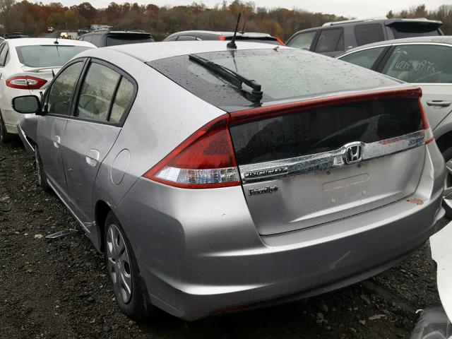 JHMZE2H55ES001482 - 2014 HONDA INSIGHT LX SILVER photo 3