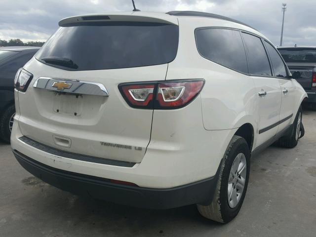 1GNKRFED7DJ124495 - 2013 CHEVROLET TRAVERSE L WHITE photo 4