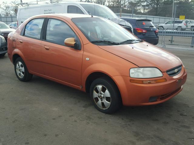 KL1TD56656B602665 - 2006 CHEVROLET AVEO BASE ORANGE photo 1