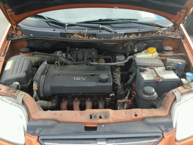 KL1TD56656B602665 - 2006 CHEVROLET AVEO BASE Turuncu fotoğraf 7