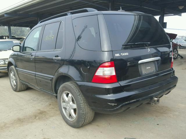 4JGAB75E42A364278 - 2002 MERCEDES-BENZ ML 500 BLACK photo 3