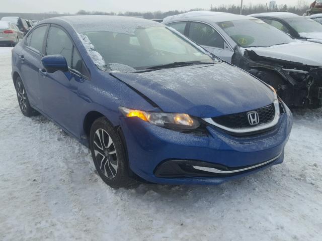 19XFB2F85EE211724 - 2014 HONDA CIVIC EX BLUE photo 1