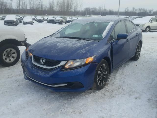 19XFB2F85EE211724 - 2014 HONDA CIVIC EX BLUE photo 2