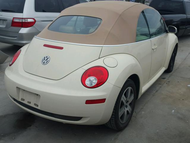 3VWRF31Y26M306907 - 2006 VOLKSWAGEN NEW BEETLE BEIGE photo 4