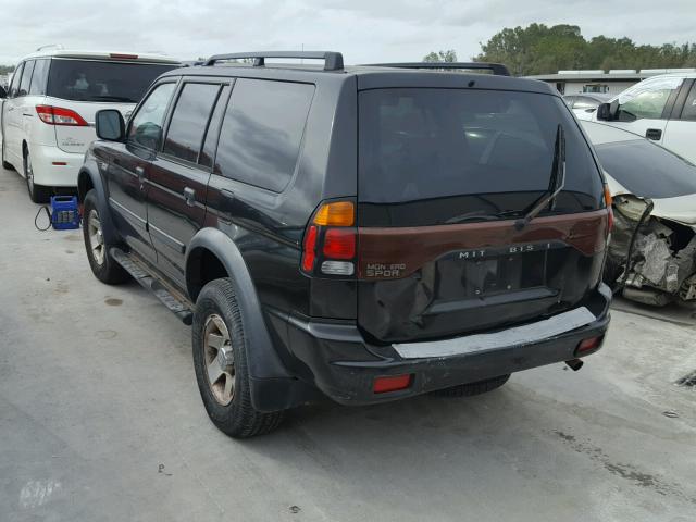 JA4LS21H02P001788 - 2002 MITSUBISHI MONTERO SP BLACK photo 3