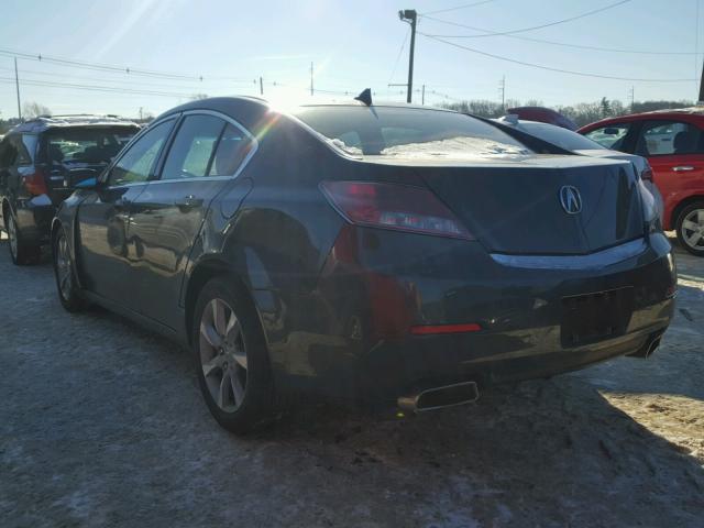 19UUA8F21CA011353 - 2012 ACURA TL GRAY photo 3