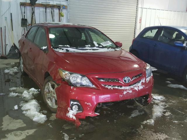 2T1BU4EE9CC896110 - 2012 TOYOTA COROLLA BA RED photo 1