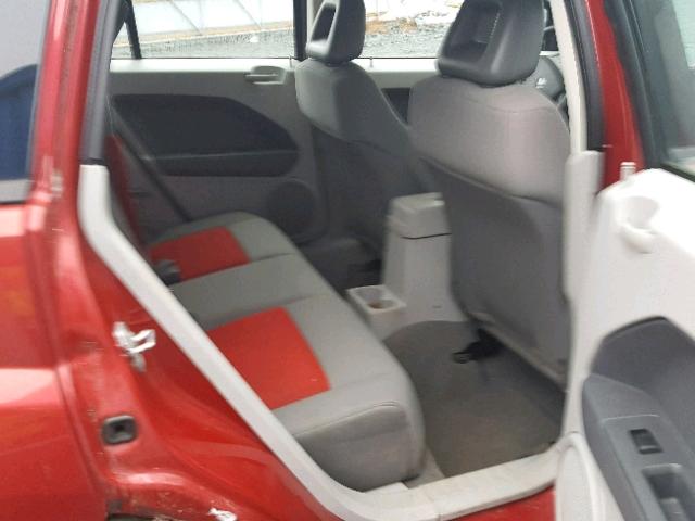 1B3HB48B27D158838 - 2007 DODGE CALIBER SX RED photo 6