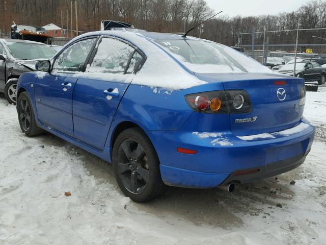 JM1BK323851279825 - 2005 MAZDA 3 S BLUE photo 3