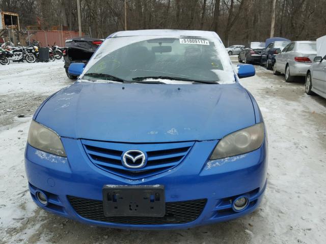 JM1BK323851279825 - 2005 MAZDA 3 S BLUE photo 9