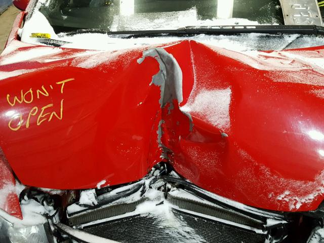 2HGFG12809H512270 - 2009 HONDA CIVIC EX წითელი ფოტო 7