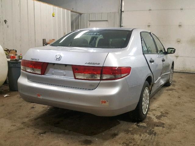 1HGCM56164A139677 - 2004 HONDA ACCORD DX GRAY photo 4