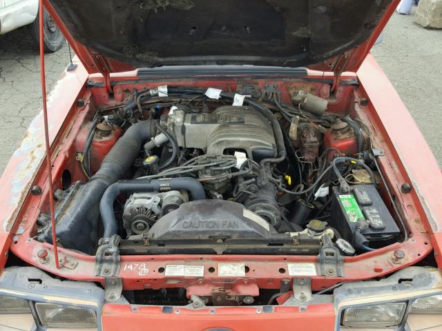 1FABP27M0GF221037 - 1986 FORD MUSTANG LX RED photo 7