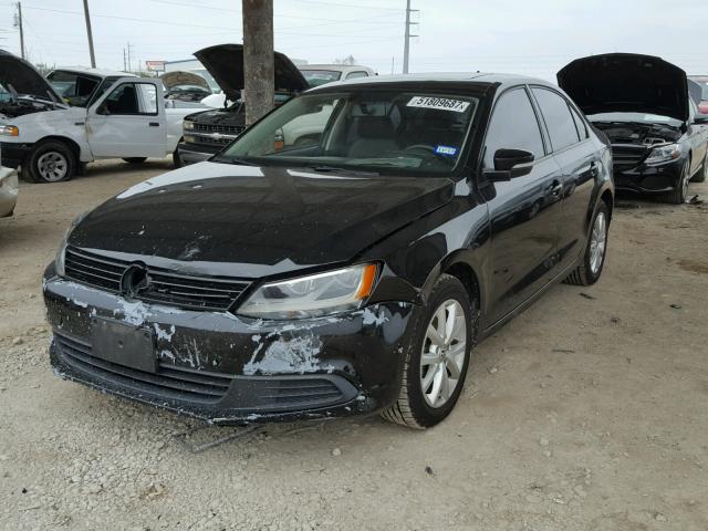 3VWDZ7AJ5BM378464 - 2011 VOLKSWAGEN JETTA SE BLACK photo 2