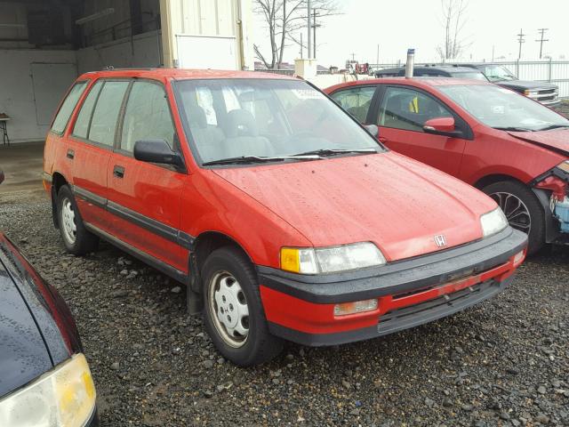 JHMEE4765MS000979 - 1991 HONDA CIVIC RED photo 1