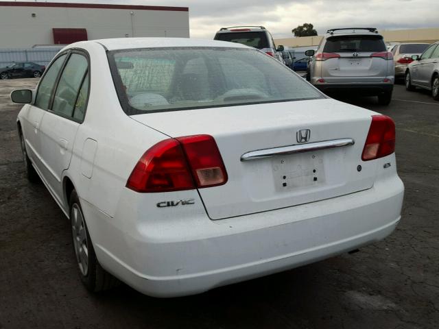 2HGES26731H591049 - 2001 HONDA CIVIC EX WHITE photo 3