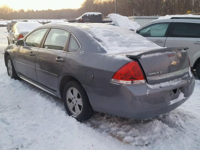 2G1WT57N291132459 - 2009 CHEVROLET IMPALA 1LT GRAY photo 3