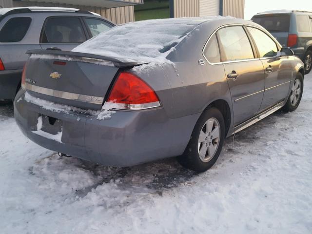 2G1WT57N291132459 - 2009 CHEVROLET IMPALA 1LT GRAY photo 4