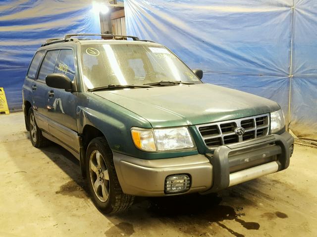 JF1SF6558YH707848 - 2000 SUBARU FORESTER S GREEN photo 1