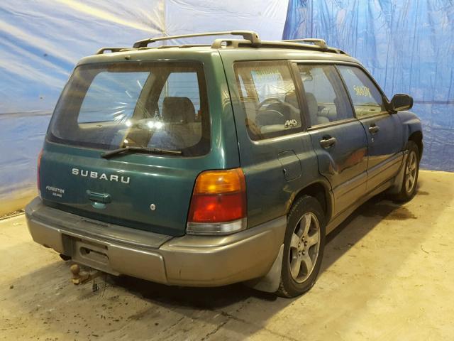 JF1SF6558YH707848 - 2000 SUBARU FORESTER S GREEN photo 4